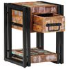 vidaXL Nachttisch 2 pcs Mehrfarbig 30 x 30 x 40 cm Massives Altholz
