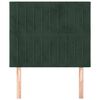 vidaXL Kopfteil Dunkelgr&uuml;n 100x5x118/128 cm Samt