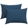 vidaXL Sofakissen 2 Stk. Stoff Blau 70 x 50 cm