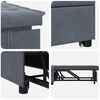 vidaXL Schlafsofa Dunkelgrau 194 x 67 x 82 cm Samt