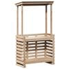 vidaXL Gartenbar mit Dach 112,5x57x195,5 cm Massivholz Kiefer