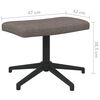 vidaXL Relaxsessel mit Hocker Taupe Stoff