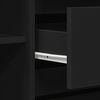 vidaXL Sideboard mit Schubladen Schwarz 120 x 41 x 75 cm Holzwerkstoff