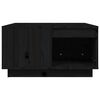 vidaXL Couchtisch Schwarz 60x61x32,5 cm Massivholz Kiefer