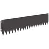 vidaXL Raseneinfassung 10 pcs 103 x 25 cm Stahl Schwarz