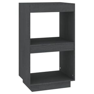 vidaXL B&uuml;cherregal Grau 40x35x71 cm Massivholz Kiefer