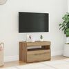 vidaXL TV-Schrank mit LED-Leuchten Artisan-Eiche 60x35x40 cm