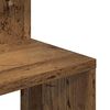 vidaXL Wand-Eckregal Altholz-Optik 32x32x127,5 cm Holzwerkstoff