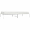 vidaXL Bettgestell Metall Wei&szlig; 107x203 cm
