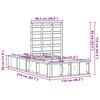 vidaXL Bettrahmen Braun 100 x 200 cm Massives Kiefernholz