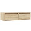 vidaXL TV-Schrank mit LED-Leuchten Sonoma-Eiche 100x35,5x25 cm