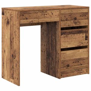 vidaXL Schreibtisch Altholz Holzwerkstoff 90 x 37,5 x 75 cm