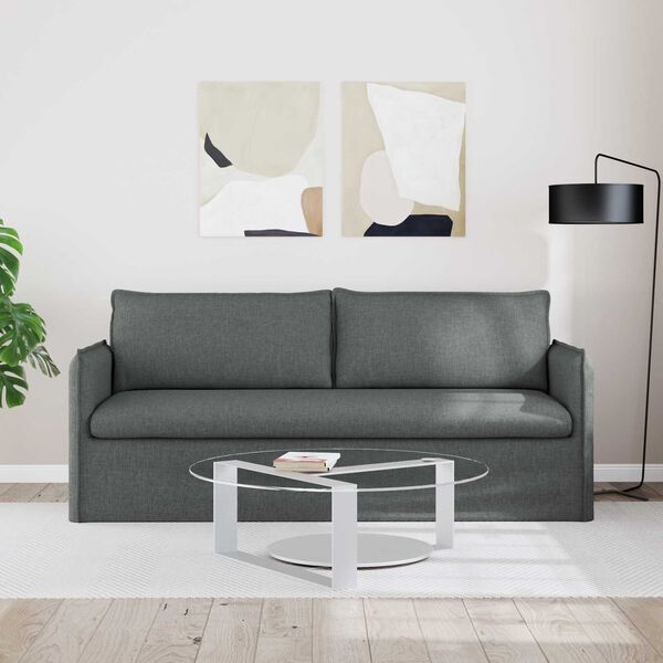 vidaXL Sofa Dunkelgrau Gesamtabmessungen: 196 x 82 x 85 cm (B x T x H)