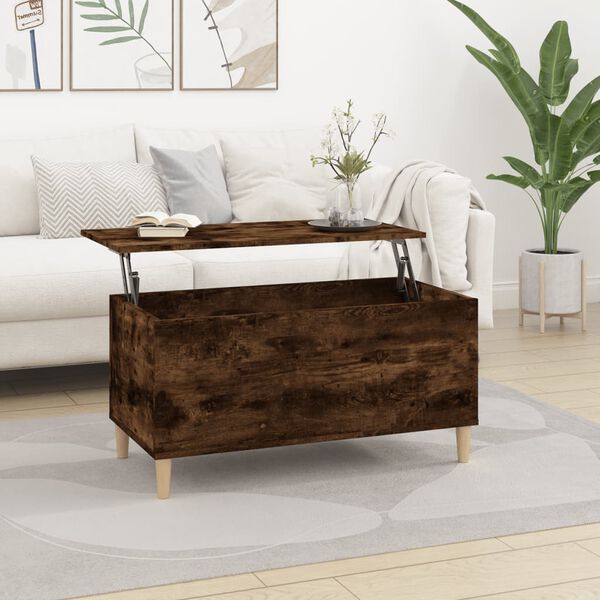 vidaXL Couchtisch R&auml;uchereiche 90x44,5x45 cm Holzwerkstoff