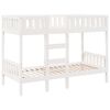 vidaXL Etagenbett Wei&szlig; 75x190 cm Massivholz Kiefer