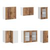 vidaXL 11-tlg. K&uuml;chenschrank-Set Lucca Altholz-Optik Holzwerkstoff