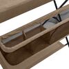 vidaXL Wickeltisch Taupe Eisen