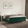 vidaXL Boxspringbettgestell Dunkelgr&uuml;n 180x200 cm Samt