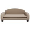 vidaXL Kindersofa Cappuccino 70x45x30 cm Kunstleder