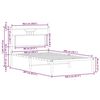 vidaXL Bettgestell ohne Matratze Braun Eiche 100x200 cm Holzwerkstoff