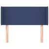 vidaXL Kopfteil mit Ohren Blau 103x16x78/88 cm Stoff