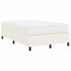 vidaXL Boxspringbett Creme und Wei&szlig; 120 x 190 cm Cordstoff