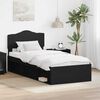 vidaXL Bettrahmen Schwarz 90 x 200 cm Massives Kiefernholz