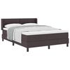 vidaXL Boxspringbett mit Kopfteil Dunkelbraun 200 x 160 cm Stoff