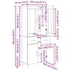 vidaXL Highboard mit Schubladen 2 pcs Artisan-Eiche Holzwerkstoff