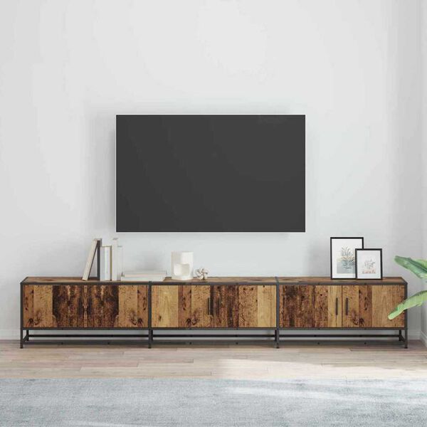 vidaXL TV-Einheiten 2 pcs Altholz 240 x 35 x 41 cm Holzwerkstoff