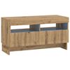 vidaXL LED-TV-Schrank Artisan-Eiche Holzwerkstoff
