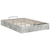 vidaXL Ottoman Bettgestell Beton Grau 120 x 190 cm Holzwerkstoff