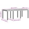 vidaXL Garten Essgruppe 9 pcs Anthrazit Polypropylen