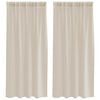 vidaXL Voile-Vorhang 2 stk. Sand 175 x 140 cm Polyester