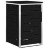 vidaXL M&uuml;lltonnenbox for 1 Bin 240L Schwarz