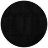 vidaXL Shaggy-Teppich PAMPLONA Hochflor Modern Schwarz &Oslash; 80 cm