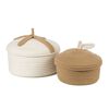 KidsDepot 2-tlg. Korb-Set Bowie Baumwollseil Natur