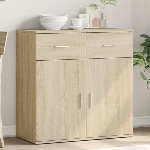 vidaXL Sideboard Sonoma-Eiche 79x38x80 cm Holzwerkstoff