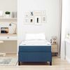 vidaXL Boxspringbett Blau 90 x 200 cm Stoff