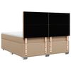 vidaXL Boxspringbett Matratze Cappuccino-Braun 180x200 cm Kunstleder