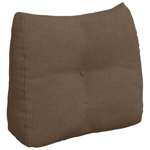 vidaXL R&uuml;cken Kissen Braun 60 x 24 x 50 cm Stoff