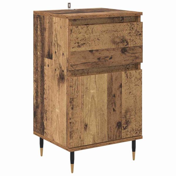 vidaXL Sideboard Altholz 40 x 35 x 70 cm Verbundholz und Eisen