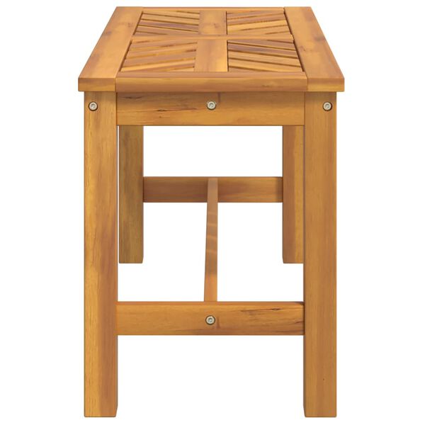 vidaXL Gartenbank 80 cm Massivholz Akazie