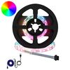 vidaXL LED Streifen 4 pcs Schwarz und Transparent 35 x 0,8 x 0,3 cm
