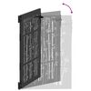 vidaXL Gartentor Schwarz 85 x 125 cm Pulverbeschichteter Stahl
