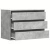 vidaXL Kommode Betongrau 80x41x58 cm Holzwerkstoff