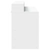 vidaXL LED-Schreibtisch Wei&szlig; 120x55x91 cm Holzwerkstoff