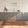vidaXL Teppich Rechteckig Braun 100x200 cm Bambus