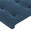vidaXL Kopfteil mit Ohren Dunkelblau 83x23x118/128 cm Samt