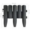 vidaXL Rasenkanten 36 Stk. Anthrazit 10 m PP